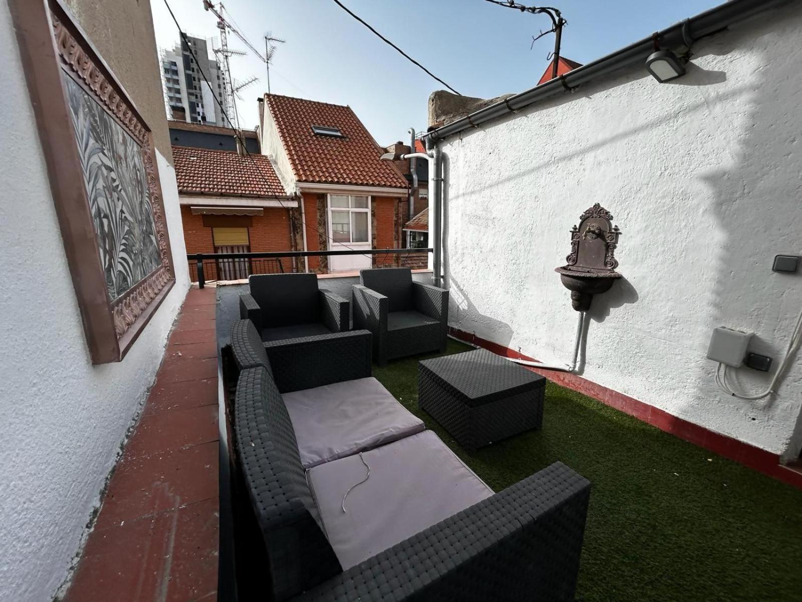 Apartamento Con Terraza Centrico Moderno Nuevo Madrid Exteriör bild
