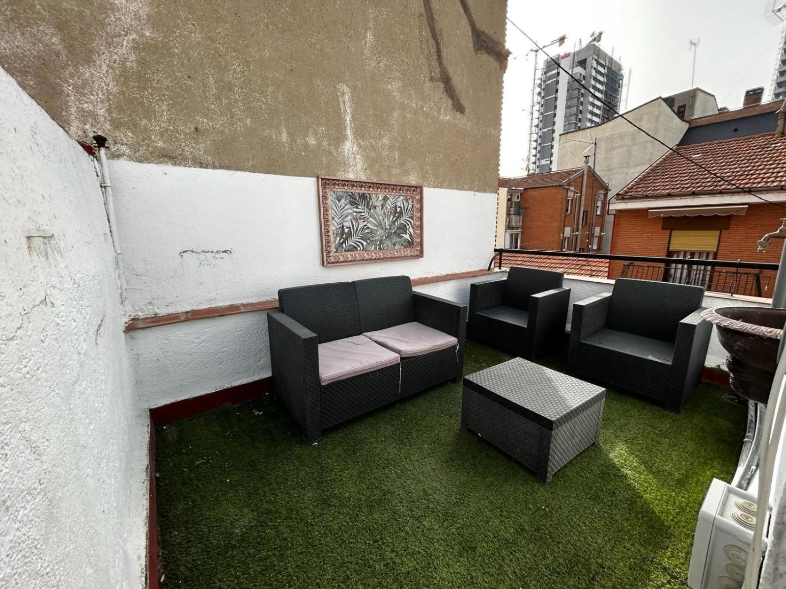 Apartamento Con Terraza Centrico Moderno Nuevo Madrid Exteriör bild